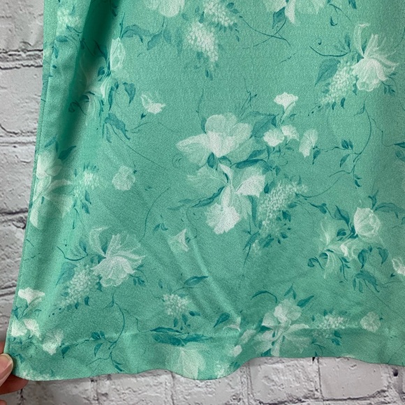 VINTAGE MAR-LEK Top Button-down with Short Sleeves Green - Picture 3 of 6